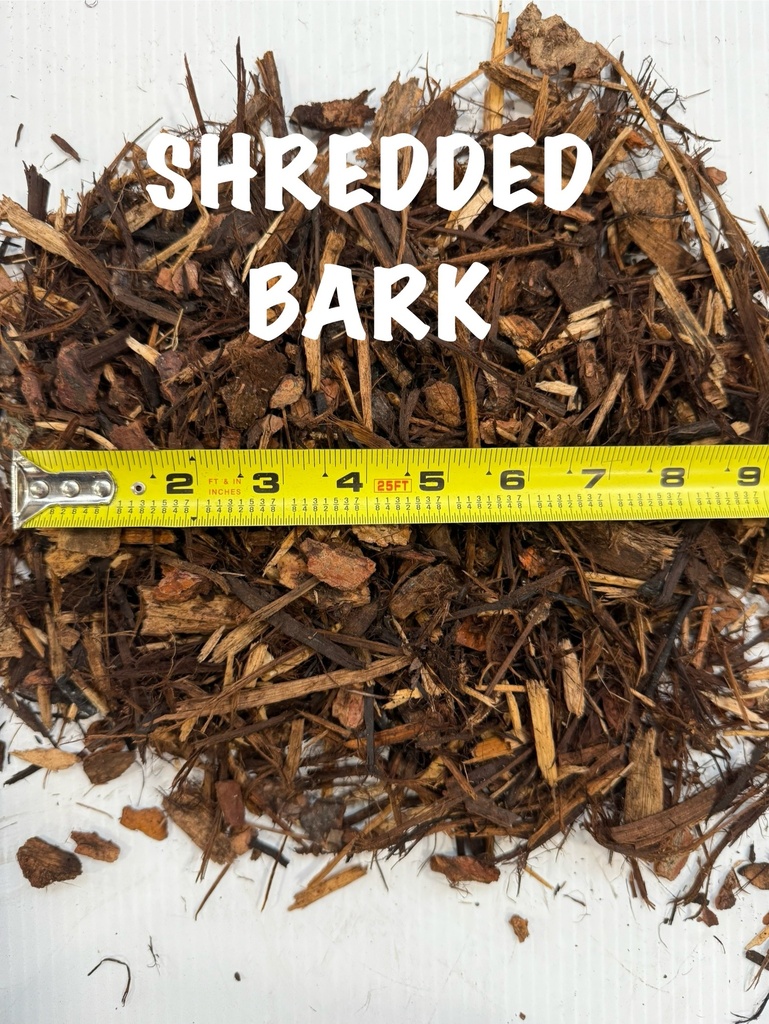 Bark - Shredded - Tote - Cubic Yard