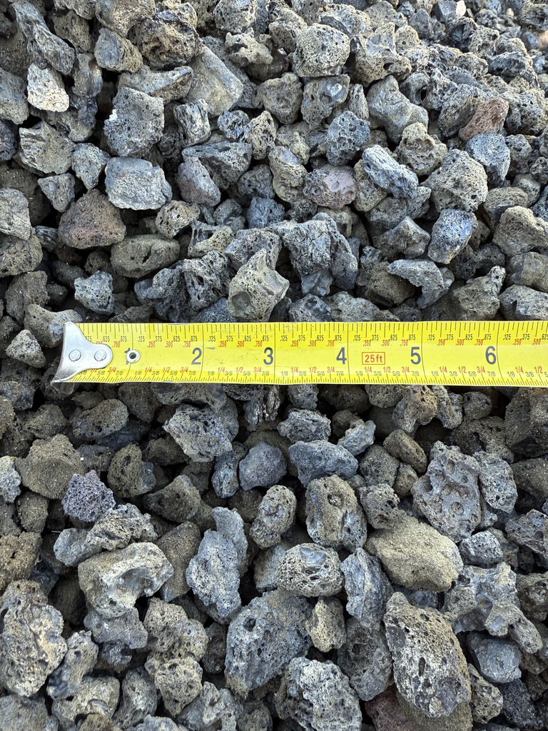 Lava Rock - Black - 3/4" - Tote - Cubic Yard