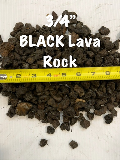 [RK-LVBK34YD] Lava Rock 3/4" (Bulk)