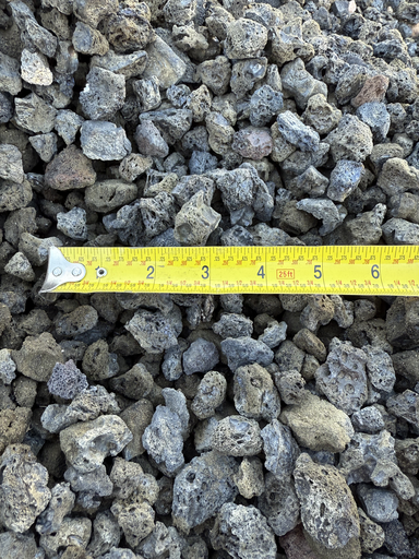 [RK-LVBK34TT] Lava Rock - Black - 3/4" - Tote - Cubic Yard